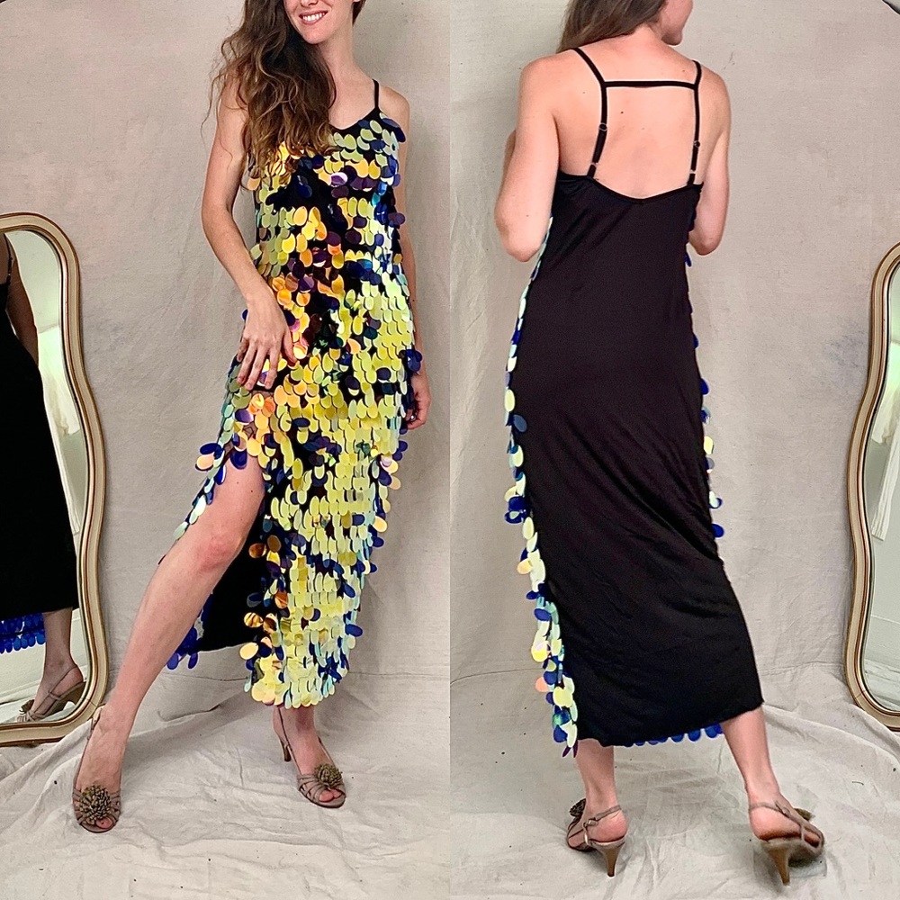 Boutique Sequin Maxi Slip Dress - Picture 4 of 5